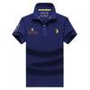 Camiseta de manga corta de verano para hombre, camisa de media manga Lapp para hombre, top deportivo informal de color liso para hombre, top de verano ligero para negocios