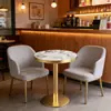 Mesa de jantar em pedra de luxo leve restaurante ocidental mesa de jantar comercial cafeteria loja de milk tea restaurante mesa de jantar loja de lanches em casa loja de macarrão mesa de jantar