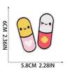 Parche Decorativo de Tela Bordada por Computadora para Ropa, Parche de Pastillas Decorativas, Pegatina de Tela Bordada de Personaje de Dibujos Animados, Órganos Humanos, Corazón