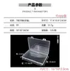 Caja Vacía Transparente Cuadrada para Mascarilla Caja de Almacenamiento de Tapones para los Oídos de Plástico Caja Antipolvo Juego de Caja de Exhibición de Muestras de Herramientas