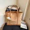 Bolsa Tote de Trabalho e para o Dia a Dia com Contraste de Cores e Grande Capacidade 2025 Nova Tendência Versátil Bolsa de Ombro Grande para Mulheres