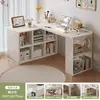 26 estilos Mesa de Canto Mesa de Estudo para Casa Quarto Penteadeira para Meninas Mesa de Maquiagem Estante Integrada Mesa de Computador de Canto em L
