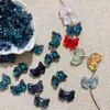 Al por mayor 12*15 Cuentas de Cristal con Forma de Moño de Vidrio con Agujeros para Pulseras, Collares y Llaveros Hechos a Mano de Bricolaje