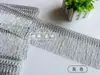 Acessórios Criativos de Renda Azul para Decoração de Cortinas, Um Rolo, 11,6m com Franjas, Barra Decorativa