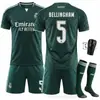 2627 Set de Club Camiseta 7 Vinicius C. Ronaldo Nuevo Real Madrid Alternativo 10 Mbappe Uniforme de Fútbol Verde