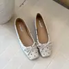 Bailarinas de suela blanda de lunares, elevación interior suave, primavera y otoño, estilo coreano, nuevas 2026, sin cordones, punta cuadrada, bailarinas, 3 cm