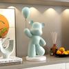 Luxo Leve Galvanizado Urso Violento Atmosférico Sala de Estar Gabinete de TV Gabinete de Vinho Decoração Ornamentos Celebridade da Internet Decoração de Aparador para Casa
