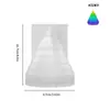 Molde de Vela Aromática DIY Árvore de Natal Artesanal Gesso Resina Mesa Presente de Natal Enfeites Molde de Silicone