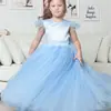 Vestido Infantil, Vestido Princesa Estiloso, Vestido de Noite para Apresentação de Piano de Menina no Outono, Vestido Tutu de Florista para Casamento