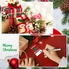 Etiquetas Adesivas de Presente de Natal Xadrez Vermelho e Preto Merrybright Adesivos Selantes Festivos 100 Folhas/Rolo Venda Quente Transfronteiriça
