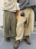 Jeans Rectos Holgados de Calle Retro Americano para Hombre Primavera y Otoño Nuevos Versátiles de Pierna Ancha Diseño Deconstruido Pantalones