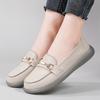 Zapatos tipo gorro de estilo nuevo, zapatos sin cordones, zapatos casuales para mujer de mediana edad, mocasines transpirables antideslizantes de comercio exterior