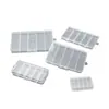 Caja de Almacenamiento de Plástico Transparente Rectangular Compartimentada Pp5 con Tapa para Herramientas de Ferretería, Manualidades con Cuentas y Exhibición de Equipo de Pesca