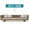 Sofá Exterior Ocio Impermeable Protección Solar Habitación Patio Terraza Diseñador Balcón Madera Maciza Mimbre Sofá Muebles