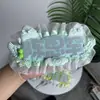 Ju Jingyi y Hou Mingyi Colgante Terminado Reflectante DIY para Fans Mercancía de Celebridades Texto Creativo Nombre Fieltro Lindo