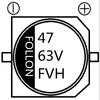 Condensador Electrolítico SMD 47uF 63V 8*10.5 Fulong Modelo Completo Reemplazo Se Puede Personalizar Serigrafía VT
