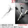 Metal Niquelado 4.5 Pinza de Pelo de Media Corte de Horquilla Única Clip Esponjoso para Raíz del Cabello Pinza Lateral Flequillo Estilismo Cosmético Pinza Sin Costuras