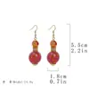 Pendientes Artísticos Retro Asimétricos de Corazón de Joyería Vintage de Segunda Mano Pendientes Trendy Coloridos de Perla de Vidrio Resistentes