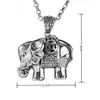 Yihua Taiyin Elefante de Nariz Larga Negro Colgante Taiyin Viejo Vintage Elefante Cadena Tailandesa Cadena de Lana Tridimensional Colgante