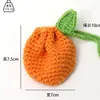 Bolsa para Fones de Ouvido Trançada Acabada de Explosivos Transfronteiriços Capa Protetora para Fones de Ouvido Bolsa para Fones de Ouvido Sorridente Pingente Pingente Acessórios para Mochila