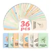 Conjunto Transfronteiriço de 36 Cartas de Afirmação Positiva Polonesas, Cartas Inspiradoras de Esperança e Força em Aquarela Pintadas à Mão