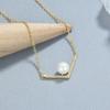 925 prata esterlina em forma de V diamante colar de pérolas Mulher leve luxo ins moda pérola clavícula cadeia personalidade temperamento joias de prata