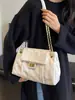Yue Zi 2026 Otoño/Invierno Nuevo Bolso de Cadena Acolchado de Diamantes Gran Capacidad Versátil Bolso de Hombro Único Cruzado Bolso Tote Texturizado para el Trabajo