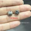 Cuentas espaciadoras antiguas de plata de Shanxi, estilo retro, cuentas de barril de plata cepillada, varios estilos, accesorios de juego literario DIY de plata Panax notoginseng