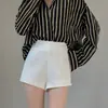 Shorts Blancos Mujer Primavera Verano 2026 Nuevos Cintura Alta Sueltos Adelgazantes Casual Versátil Línea A Traje Pantalones de Pierna Ancha Ropa Exterior