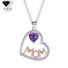 Kaman su moda europea y americana explosiones transfronterizas collar del día de la madre collar de mamá en forma de corazón regalo de la madre