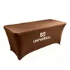 Funda Rectangular para Mesa de Alta Elasticidad Mantel de Cobertura Total Mantel para Celebración de Boda al Aire Libre Evento de Banquete Mantel con Forma de Abanico Cubierta de Mesa Mantel de Negocios