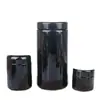 Frasco Preto de Vidro para Creme Produto para Cuidados com a Saúde Frasco Grande de Creme 250ml Frasco de Porcelana Preta Frasco de Cânhamo Frasco Violeta