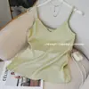 Camisola Sexy de Satén de Alta Gama 2025 Verano Nuevo Estilo Conjunto Camisa Base Chaleco Exterior Delgado Suelto