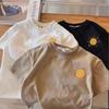 Camiseta de Manga Corta 100% Algodón para Niños Verano Delgada Moderna Fresca Atractiva Estilosa Coreana Holgada Top T Infantil