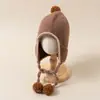 Gorros de Punto para Niños para Otoño e Invierno, Gorros de Punto para Bebé, Gorros para Niños, Gorros con Orejeras para Niñas, Gorros Calientes, Gorros sin Visera, Gorros tipo Pañuelo