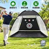Red de práctica de golf, bolsa de golpeo plegable portátil para interiores y exteriores, equipo de golf, ayuda para entrenamiento de swing de golf al aire libre