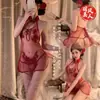 Loubei Lingerie Sexy Estilo Chinês Cheongsam Uniforme de Malha Transparente Tentação Apaixonada Sexy Pijama de Tule Roupa de Tamanho Grande