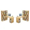 Estantería de Escritorio Mesa de Computadora Integrada Mesa de Escritorio Estudiante Hogar Dormitorio Mesa de Estudio Simple Rincón de Escritura Mesa
