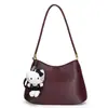 Bolso de Hombro Estilo Nuevo, Bolso de Hombro Retro Sencillo para Mujer, Color Sólido, Bolso Exquisito tipo Commuter para Debajo del Brazo, Gran Capacidad, Bolso Estilo Perezoso
