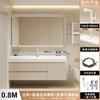 Nuevo lavabo integrado con sensación de piel crema lavabo de piel lavabo lavabo de baño combinación lavabo inodoro