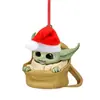 2024 Nuevo Producto Transfronterizo Bebé Y-Oda Papá Noel Bebé Yoda Papá Noel Árbol de Navidad Colgante