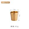 Conjunto de louça coreana em aço inoxidável 304 dourado: tigela de arroz, prato, xícara, pires, pauzinhos e colher. Ideal para uso comercial em restaurantes e churrascos.