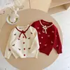 Ropa Infantil Transfronteriza Primavera/Otoño 2026 Suéter Abrigo Bordado Little Pony para Niñas Estilo Coreano Cárdigan de Punto Suave para Niños Pequeños