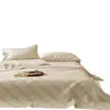 Estilo Wabi-Sabi 21% Lino 79% Algodón Cubre Cama Acolchado Multifuncional, Sábana de Cama Suave y Transpirable de Lino Color Natural