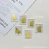 Novos Adesivos de Telefone de Dedo Ouro Puro 999 para Atrair Riqueza e Boa Sorte, Adesivos para Caderno com Design de Concha d'Água, Vendedor Atacadista