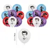 Decoración para Fiesta de Cumpleaños Temática de Elvis Presley Set de Decoración Banner de Elvis Presley Topper para Pastel Bandera Set de Globos