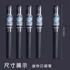 Bolígrafo de Bolsillo Bolígrafo de Gel Portátil Corto Carbono Corto Negro 0.5mm Mini Bolígrafo de Firma Bolígrafo Negro Corto