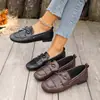 Zapatos planos sin cordones retro con flecos transfronterizos, puntera fina, nueva colección primavera/otoño, puntera cuadrada, suela blanda, mocasines casuales, venta al por mayor
