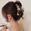 Nuevo Modelo 2025 Diseño Sencillo Pinza para el Cabello de Tiburón con Forma de Ola para la Parte Trasera de la Cabeza, Pinza Grande de Gama Alta para Mujeres