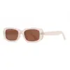 Gafas de sol vintage de montura pequeña marrones de alta gama para mujer, a la moda, para cara pequeña, nuevas 2025, protección solar UV